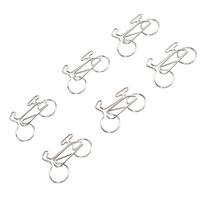 100Pcs Cycle Shaped Paper Clips Bulk Cute Colored Stainless Steel Decorative for   Notebook