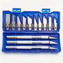 13Pcs Metal Carving Knife Pen Style Art Seal Cutting Manual Combination Paper Cuttings Non-Slip Gadget DIY Precision Repair Tool