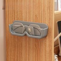 1PC High End Glass Display Cabinet Glasses Storage Box Wall Mounted Perforated Free Sunglasses Storage Rack Sunglass Home Tidying pilka
