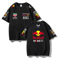 Red Bull Racing F1 Team T-Shirt Oracle Honda Bybit Print Oversized Men Women Casual Cotton Tee XS juoda