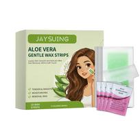 Mild Hair Removal Wax Strips, Daily Cleaning Smooth Skin Depilatory Wax Paper 20pcs Hair Removal Wax Strips and 4pcs Wet Wipes
