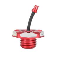 Motorcross Dirt Bike Pit Bike Aluminum Gas Fuel Petrol Tank Cap Cover For Honda CRF110 CRF125 19-PRESENT CRF 110 125 19-PRESENT raudona