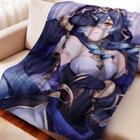 Cartoon Genshin Impact Leyla Flannel Blanket Cover Warmth Soft Anime Blanket Multifunctional Decor Home Universal Blankets 130x150cm
