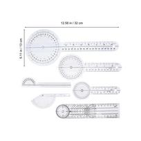6 Pcs Ruler Set Goniometre Spinal Finger 60 Degree Goniometer Knee Physiotherapy Angle Protractor Tool Measurement Measuring