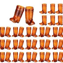 20 vnt. Kaubojaus Bato Plastikinių Šotų Stikliukų Rinkinys Patvarus Naujoviškas Vakarų Stiliaus Gėrimo Indai Party Accessories Skaidri Medžiaga One Size ruda