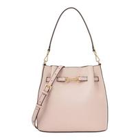 MICHAEL KORS Carson Pebble Metal Accessories Design Cowhide Bucket Bag Handbag Medium Women's Pink auksas