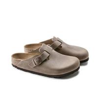 Birkenstock Unisex Leather Closed Toe Clogs Brown Narrow Fit 0960813 36