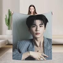 Zhang Linghe Antklodė Super Šilta Gatvės Tendencija Pliušinė Mėtoma Antklodė Svetainei Dekoratyvinis Flanelinis Lovatiesis Lovos Užvalkalas 130x150cm