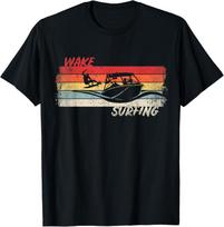 Wake Surfing Wakesurfing Boat Lake Surf T Shirt Wakesurf T-Shirt S įvairiaspalvis