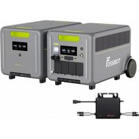 FOSSiBOT F7200 Portable Electric Station 7200W and FB5222 battery with Microinverter, 7200W AC, home/RV/Balcony
