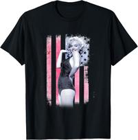 Marilyn Monroe JAV maudymosi kostiumo poza marškinėliai S įvairiaspalvis