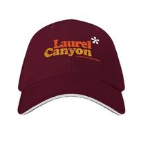 Vintage Laurel Canyon Jasmine flower 1970's - washed out, rubbed and rolled print. Baseball Cap hats on offer Women's Unisex's
