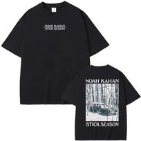 Noah Kahan T-Shirt Stick Season Blue Spruce Tee 100%Cotton High Quality Harajuku Tee-shirt Summer Fashion Comfortable Camiseta Men Women Anime T-shirt S įvairiaspalvis