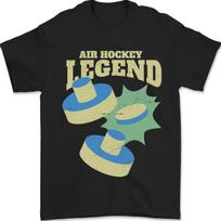 Funny Air Hockey Legend Mens T-Shirt 100% Cotton S įvairiaspalvis