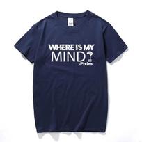 Pixies Kur mano protas T-shirt Muzika Dainos Roko grupė Festivalio Turas Unisex Marškinėliai Naujas Vasarinis Viršus Medvilninis T-shirt Vyrams Euro Dydis S juoda