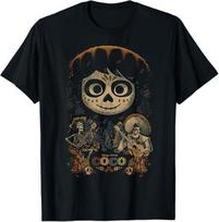 Disney Coco Miguel & Musical Scene T-Shirt Size S - 5XL Gift For Friends S įvairiaspalvis