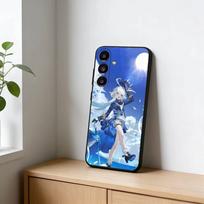 G-Genshin Impact F-Furina Phone Case For Samsung Galaxy A91,80,73,72 ,71,53,52,32 ,31,22,21s,20,Soft Black Case Samsung a40