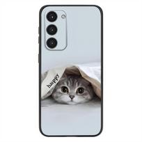 Cute cat Phone Case For Samsung Galaxy A20,21s,22,31,32,52,53,72,73,80,91 Soft Liquid Silicone Black Cover SamsungA325g