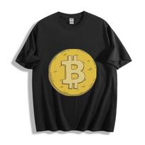 Bitcoin Crypto Coin T-Shirt Mens Womens Tees Top - Bold Digital Currency Design Unisex Tee M