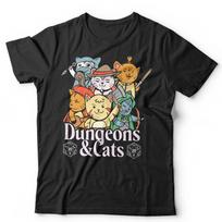 Dungeons and Cats TShirt Unisex and Role Playing DnD RPG DM GM Funny Nerd Geek XL