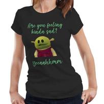 Nanalan Tshirt Are You Feeling Kinda Sad Semi Fitted Ladies Cute Peepo Meme 4XL