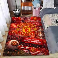 Manchester United Logo Carpet with Soccer Design for Home Decor  Suitable for use as an anti-slip for living room bedroom sofas 40x60cm( 15x23in )