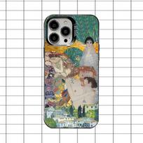Gustav Klimt Paintings Art Phone Case For iPhone 17,16,15,14,13,12,11,8,7,Pro,Max,Plus,Mini,XS,SE Anti Fall Black Matte Hard iPhone16promax