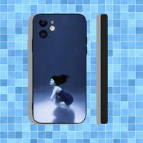 THE MARiAS SUBMARINE Phone Case For iPhone 16,15,14,13,12,11,Pro,Max,Plus,X,XS,XR,SE,8,7,Mini,Soft Silicone Black Case iPhone12