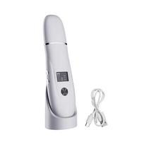 Ultrasonic Skin Scrubber Blackhead Remover Ultrasonic Peeling Pore Cleaner Face Cleaning Scrubber Ultrasonic Facial Espatula balta