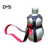 Moliūgo gertuvė 1500 ml nerūdijančio plieno sportinė kelioninė gertuvė, kinų retro įkvėpta akį traukianti moliūgo stiliaus gertuvė žaidimui „Beždžionių karalius“ 1pc