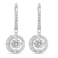 Brilliant Crystal Drop Earrings for Women High Cost-Effective Dangle Earrings Romantic Bridal Wedding Accessories Jewelry