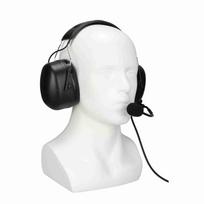 Hearing Protection Earmuffs 7.1mm Military Headset with U94PTT for Motorola GP338 GP‑328 GP‑340 GP‑380