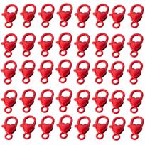 40 Pieces Love Heart Shaped Lobster Claw Clasps Fashion Accessory for Keychains Necklaces Bracelets Jewelry Projects 7