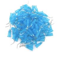100Pcs/Lot Wellck Pre Bent Dispensing Dental Tip Etchant Resin Flow Composite Needle Tip Dentistry Dental Endoneedles