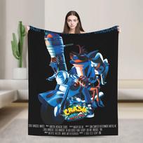 Crashs Bandicoots Flannel Blanket  Super Soft Bedding Throws for Outdoor Travel Aesthetic Bedspread Sofa Bed Cover 30x40in
