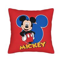 Goofy Checkered Square Pillow Cases Cartoon Mickey Mouse Cushion Covers Fashion Zippered Decor Pillowcover for Living Room 30cmx30cm