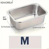 KEMORELA 3,2L/4,7L Nerūdijančio plieno itin didelės talpos šunų dubenėlis, apsaugantis nuo apvirtimo, tinkantis dideliems ir mažiems šunims
