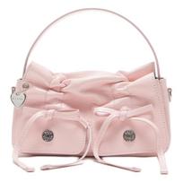Acne Studios Mini Adjustable Detachable Shoulder Strap Bow Detail Shoulder Crossbody Handbag Women Handbags Light-Pink A10431-A5A Basic Set (Bag+Dust Bag)