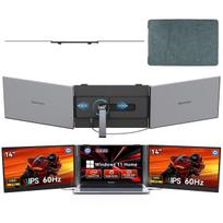 Blackview DCM6 Pro Nešiojamas monitorius 14  FullHD 60Hz IPS Itin plonas USB-C Garsiakalbis Monitorius with HIBOOK6(16+512) juoda