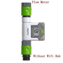 Išmanusis Wifi vandens srauto matuoklis 3/4  Lauko sodo čiaupo žarna Skaitmeninis LCD Drėkinimo vandens suvartojimo istorijos monitorius Only 1pcs Flow meter