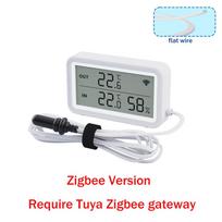 Tuya Zigbee Thermometer Hygrometer Temperature Humidity Sensor Works with Alexa SmartLife Requires Zigbee Hub Zigbee Version