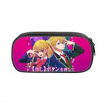 Oshi No Ko Student Pencil Bag Made Of Durable Nylon For Kids And Teens School Supplies juoda