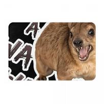 Awawa Angry Screaming Rock Hyrax Meme Non-slip Doormat Floor Mat Cushion Carpet Rug for Kitchen  Home Bedroom Footpad Mats 40cm x 60cm