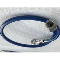 Automotive motorcycle metal braided PTFE lined PU covered fuel line with convex Hexagonal Joint and banjo fittings 27cm