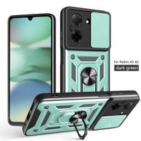 Smūgiams atsparus dėklas Xiaomi Redmi A5 4G Global (171.7mm) Dėklas Armor su žiedu-stovu ir apsauga kamerai, skirtas Redmi A5 4G Funda Redmi A5 4G (171mm)