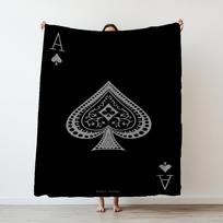 2025 New Poker Card Pattern Thin Blanket Blanket For Nap Time Sofa Bed Blanket As a gift for  friends 130x150cm