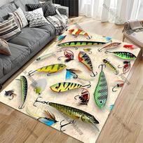 15 Dydžių Spalvotas Žuvies Kabliuko Plotas Kilimas, Kilimas Svetainei Miegamajam Sofai Prie Durų Dekoras, Neslystantis Grindų Kilimėlis lauko kilimas 40x60cm
