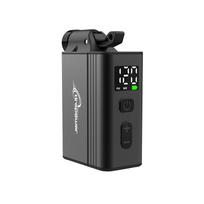 Mini Portable Electric Air Pump Bike Tire Inflator 120PSI with Screen Fast Charging with Presta Schrader Dunlop & Clik Valves E3-MINI-G-Black