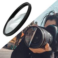 Dalinio lauko filtras +2 dioptrijos 77 mm su besisukančiu žiedu Dalinio lauko 77 mm filtras