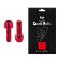 Bicycle Crank Bolts M6X18mm With Gasket Crankset Arms Fixing Bolts MTB Road Bike Crank Screws Red Green Blue Orange Colorful raudona